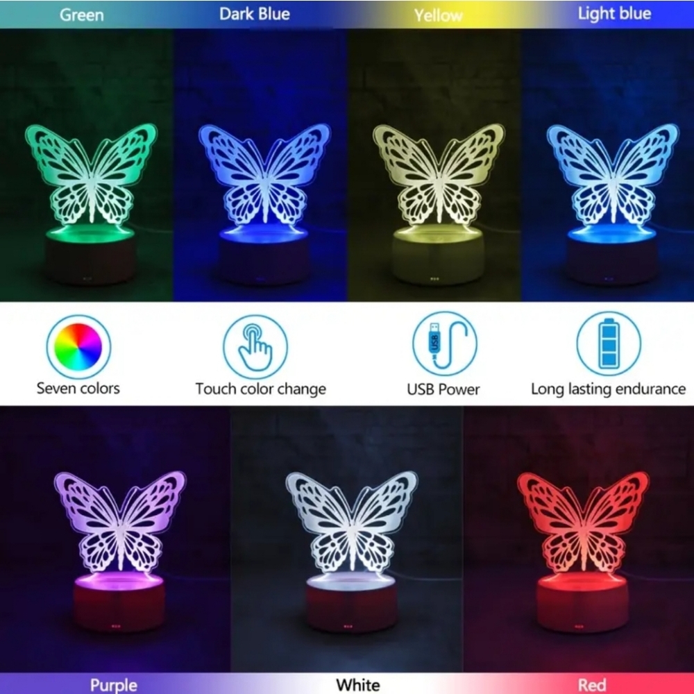 Butterfly Color Changing Light - Picture 7 of 10